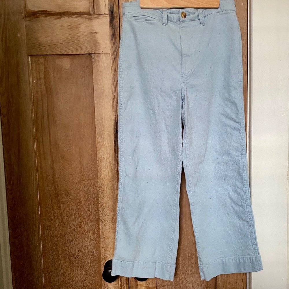 Madewell Slim Emmett Wide-Leg Crop Pants in Speckle - Size 27 - Picture 4 of 8
